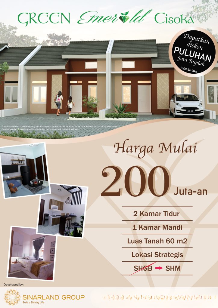 Rumah murah di tangerang mulai 200 jutaan sudah mendapatkan AC di setiap kamar tidur. Cuma 1 Juta aja udah langsung proses akad KPR!