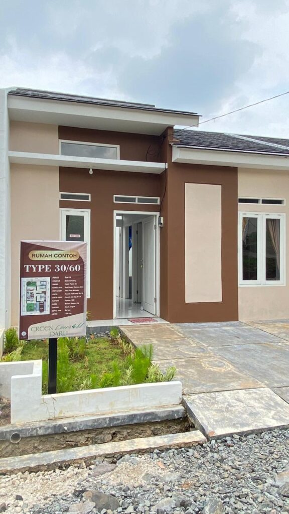 Jual rumah di Tangerang dekat stasiun daru, Tampak depan Green Emerald Daru.